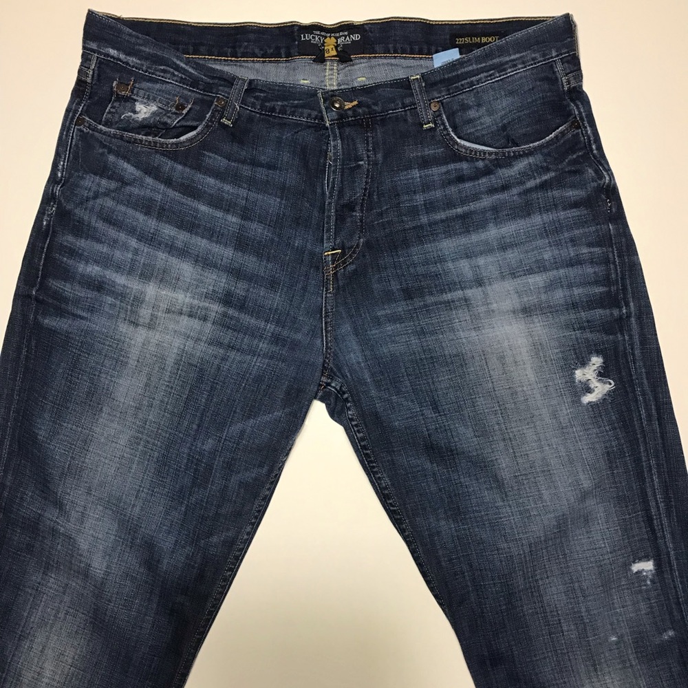 Lucky Brand 227 slim boot 38x32